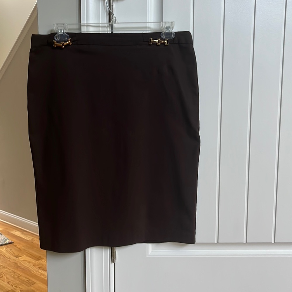 Madison Avenue Chocolate Brown Skirt